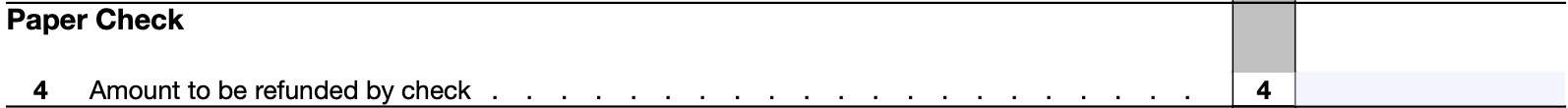 irs form 8888, paper check
