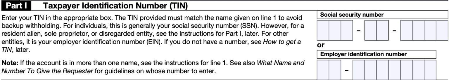 IRS Form W-9 Instructions - Request for Tax ID Number