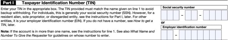 IRS Form W-9 Instructions - Request for Tax ID Number