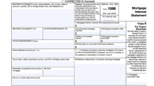 irs form 1098, mortgage interest statement