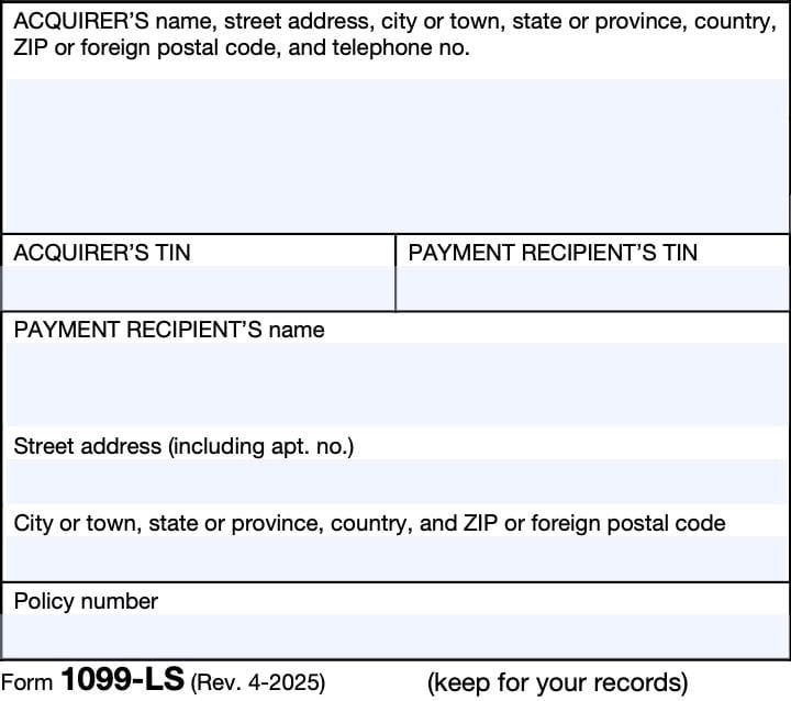 irs form 1099-ls, taxpayer information