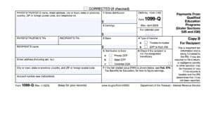 irs form 1099-q, Payments from Qualified Education Programs (Under Sections 529 and 530)