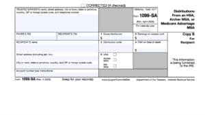 irs form 1099-sa, Distributions From an HSA, Archer MSA, or Medicare Advantage MSA