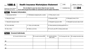 irs form 1095-a, health insurance marketplace statement