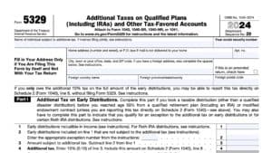 irs form 5329, additional taxes on qualified plans and other tax-favored accounts