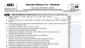 IRS Form 6251 Instructions
