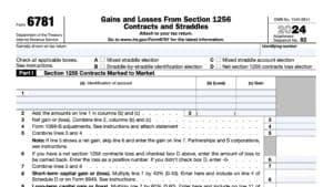 irs form 6781, gains and losses from Section 1256 contracts and straddles