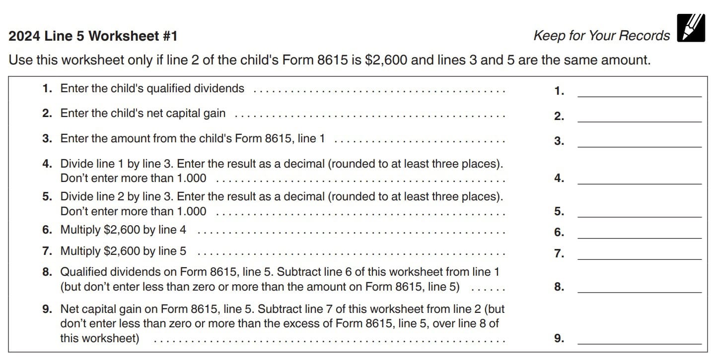 line 5 worksheet #1
