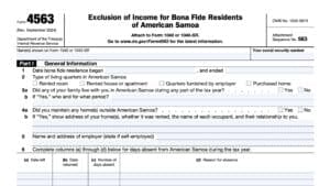 IRS Form 4563 Instructions