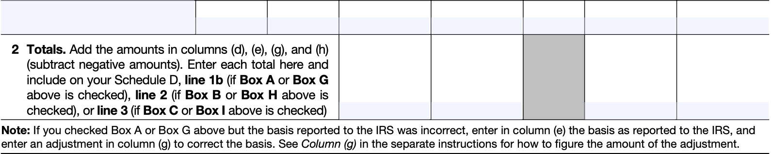 irs form 8949, line 2
