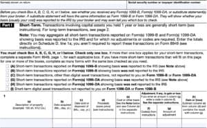 IRS Form 8949 Instructions - Sales & Dispositions of Capital Assets