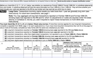 IRS Form 8949 Instructions - Sales & Dispositions of Capital Assets