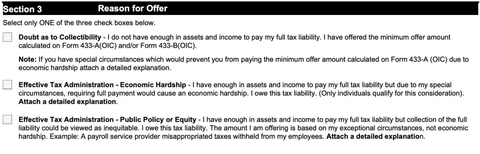 Af Form 656 IRS Form 656 Instructions - Offer In Compromise