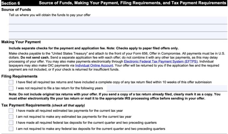 Af Form 656 IRS Form 656 Instructions - Offer In Compromise