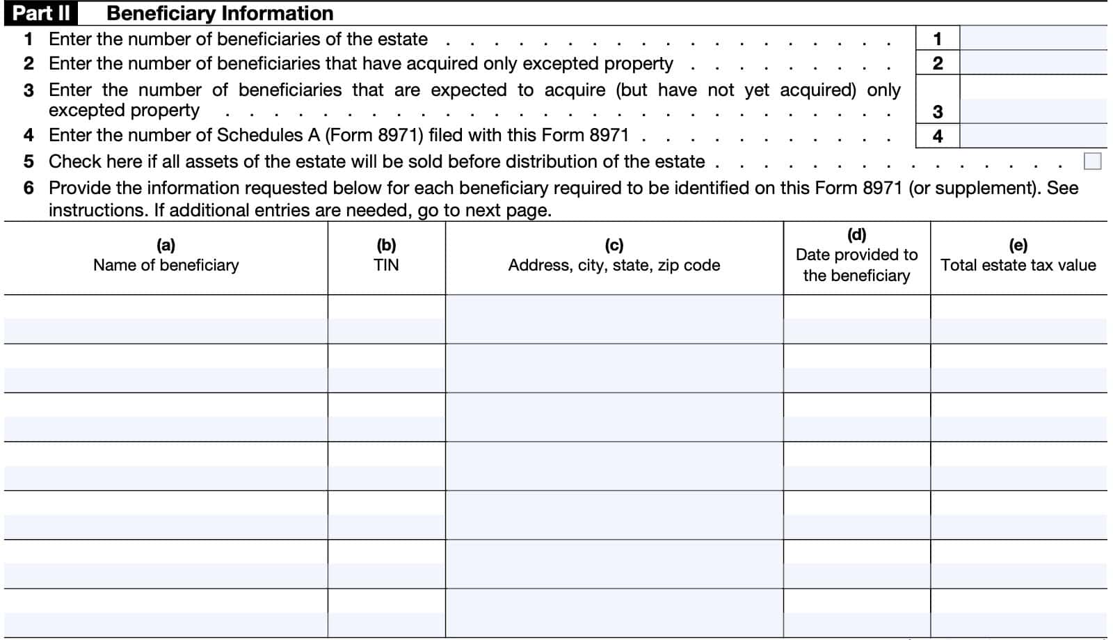 irs form 8971 part 2
